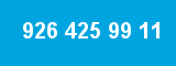 926 425 99 11 926 425 99 11